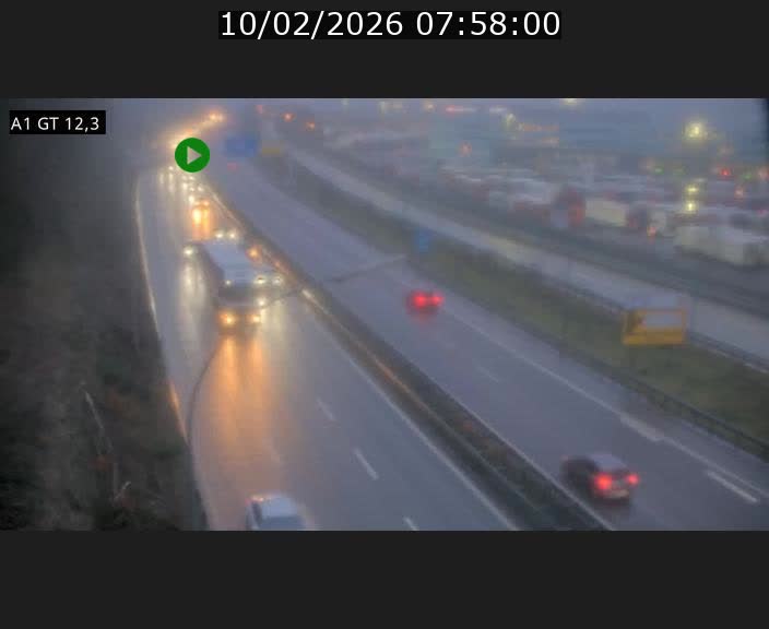 <h2>Traffic live webcam Luxembourg Senningerberg - A1 direction Allemagne - BK 12.3</h2>