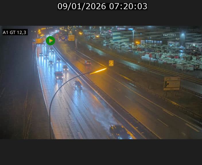 <h2>Traffic live webcam Luxembourg Senningerberg - A1 direction Allemagne - BK 12.3</h2>