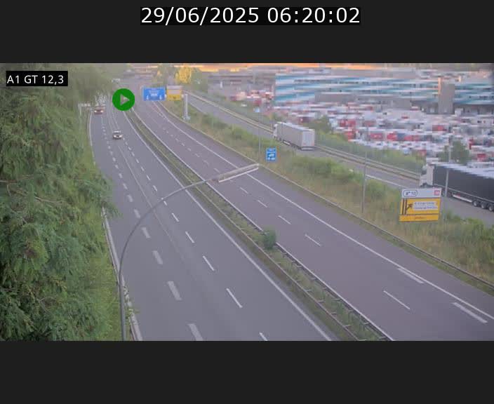 <h2>Traffic live webcam Luxembourg Senningerberg - A1 direction Allemagne - BK 12.3</h2>