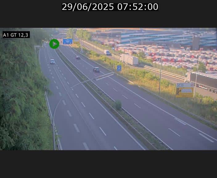 <h2>Traffic live webcam Luxembourg Senningerberg - A1 direction Allemagne - BK 12.3</h2>