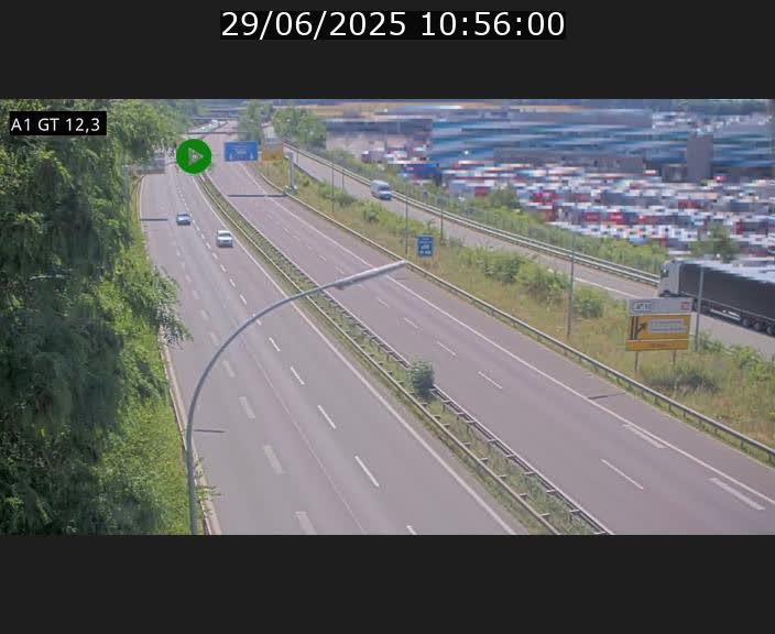 <h2>Traffic live webcam Luxembourg Senningerberg - A1 direction Allemagne - BK 12.3</h2>
