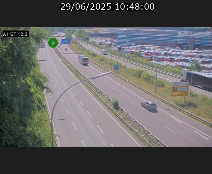 <h2>Traffic live webcam Luxembourg Senningerberg - A1 direction Allemagne - BK 12.3</h2>