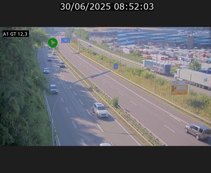 <h2>Traffic live webcam Luxembourg Senningerberg - A1 direction Allemagne - BK 12.3</h2>