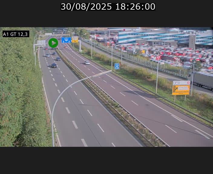 <h2>Traffic live webcam Luxembourg Senningerberg - A1 direction Allemagne - BK 12.3</h2>