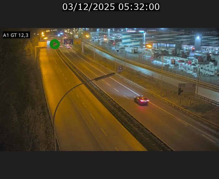 <h2>Traffic live webcam Luxembourg Senningerberg - A1 direction Allemagne - BK 12.3</h2>