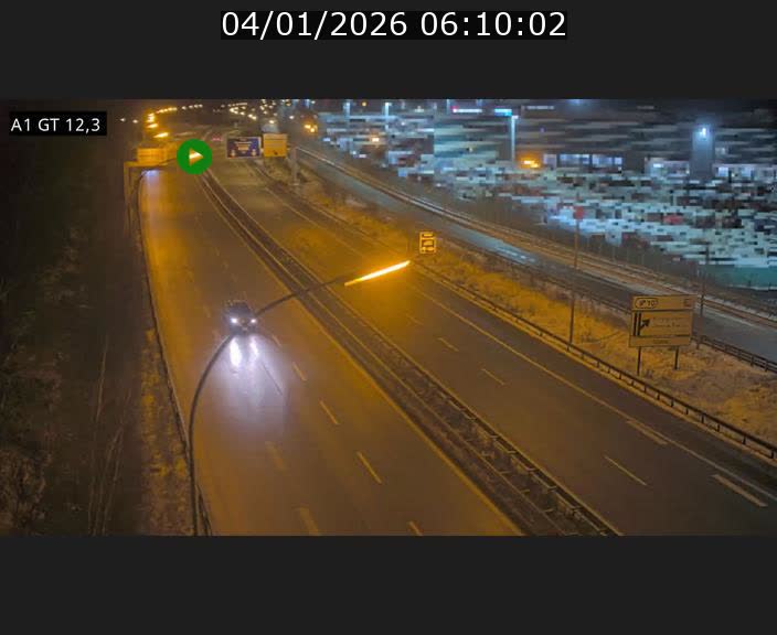 <h2>Traffic live webcam Luxembourg Senningerberg - A1 direction Allemagne - BK 12.3</h2>