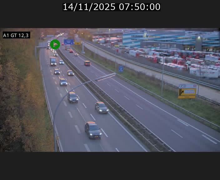 <h2>Traffic live webcam Luxembourg Senningerberg - A1 direction Allemagne - BK 12.3</h2>