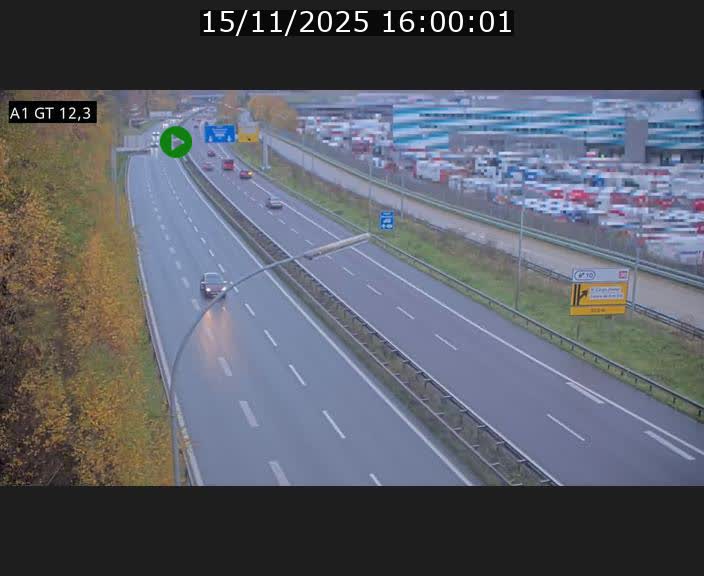 <h2>Traffic live webcam Luxembourg Senningerberg - A1 direction Allemagne - BK 12.3</h2>
