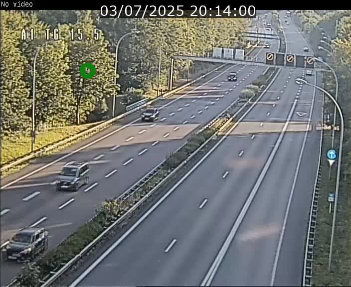 Traffic live webcam Luxembourg Munsbach - A1 direction Luxembourg - BK 15.5