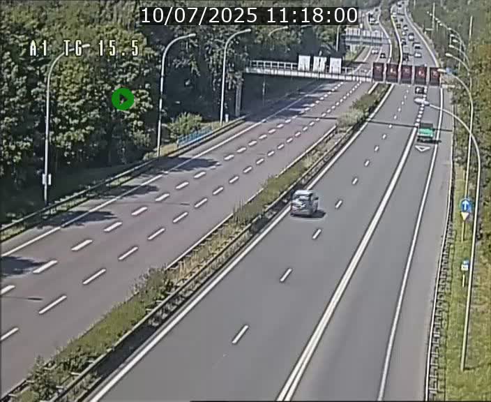 Traffic live webcam Luxembourg Munsbach - A1 direction Luxembourg - BK 15.5
