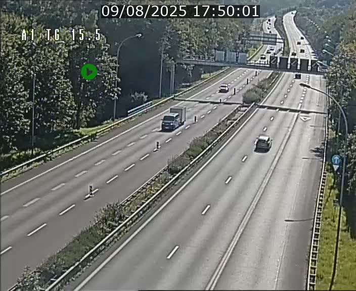 Traffic live webcam Luxembourg Munsbach - A1 direction Luxembourg - BK 15.5