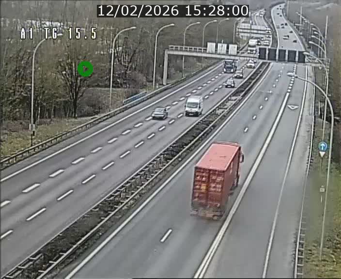 <h2>Traffic live webcam Luxembourg Munsbach - A1 direction Luxembourg - BK 15.5</h2>