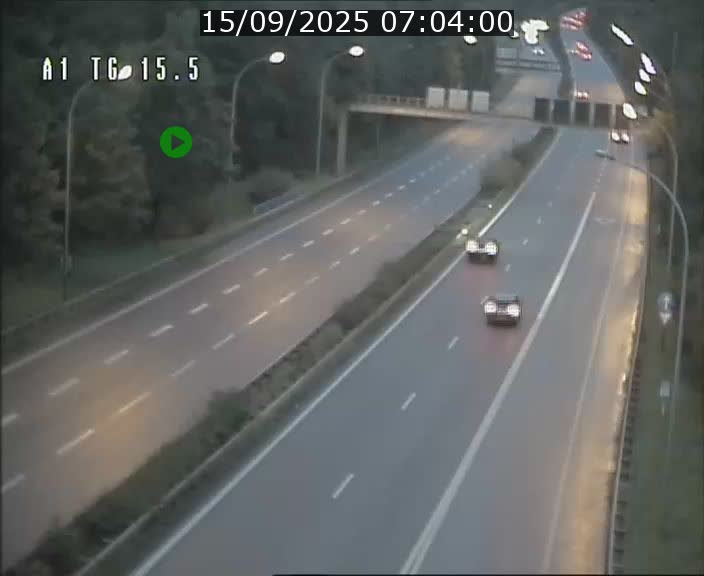 Traffic live webcam Luxembourg Munsbach - A1 direction Luxembourg - BK 15.5