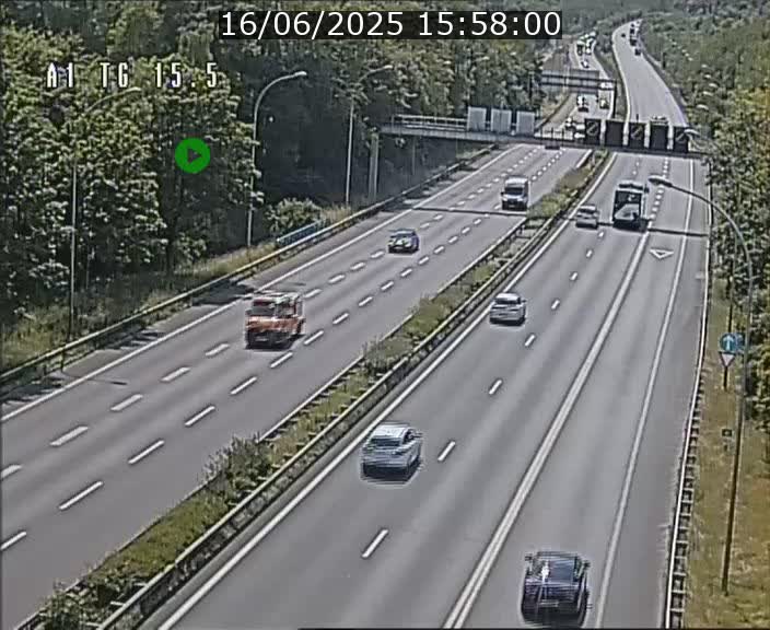 Traffic live webcam Luxembourg Munsbach - A1 direction Luxembourg - BK 15.5