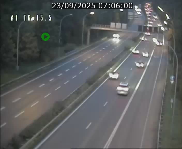 Traffic live webcam Luxembourg Munsbach - A1 direction Luxembourg - BK 15.5