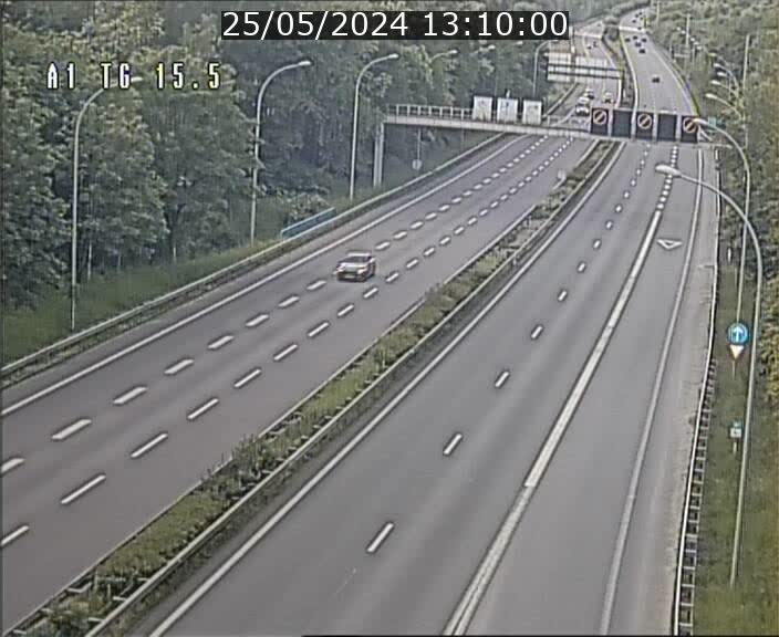Traffic live webcam Luxembourg Munsbach - A1 direction Luxembourg - BK 15.5