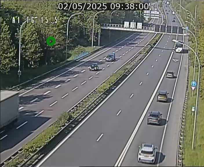 Traffic live webcam Luxembourg Munsbach - A1 direction Luxembourg - BK 15.5