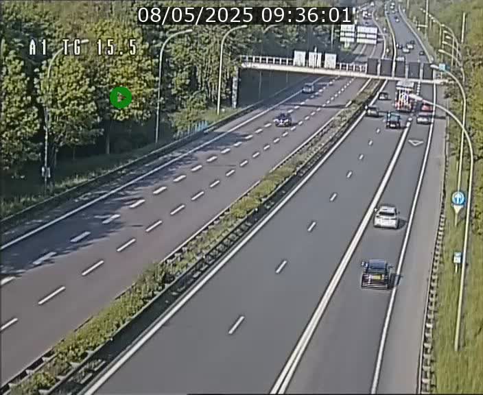 Traffic live webcam Luxembourg Munsbach - A1 direction Luxembourg - BK 15.5