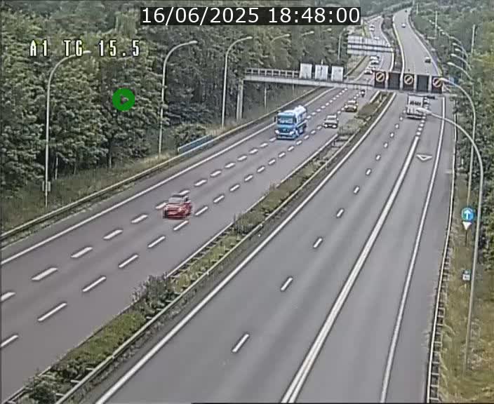 Traffic live webcam Luxembourg Munsbach - A1 direction Luxembourg - BK 15.5