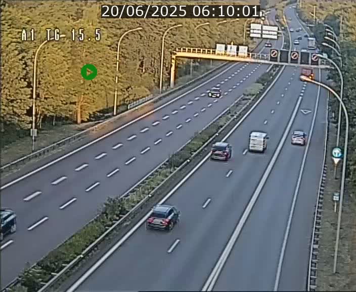 Traffic live webcam Luxembourg Munsbach - A1 direction Luxembourg - BK 15.5