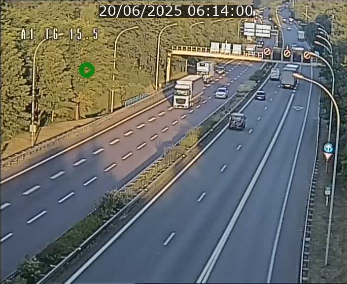 Traffic live webcam Luxembourg Munsbach - A1 direction Luxembourg - BK 15.5