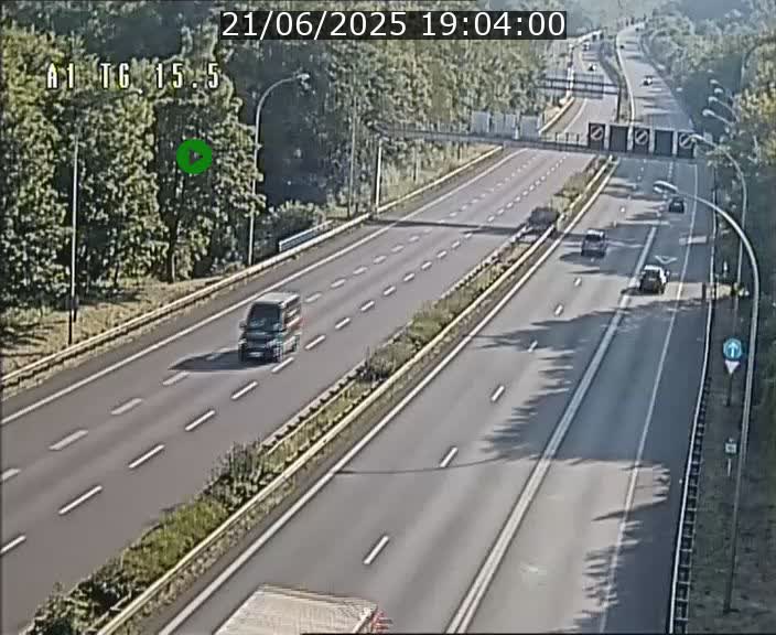 Traffic live webcam Luxembourg Munsbach - A1 direction Luxembourg - BK 15.5