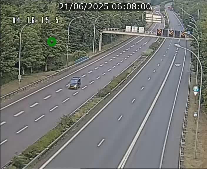 Traffic live webcam Luxembourg Munsbach - A1 direction Luxembourg - BK 15.5