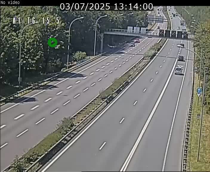 Traffic live webcam Luxembourg Munsbach - A1 direction Luxembourg - BK 15.5