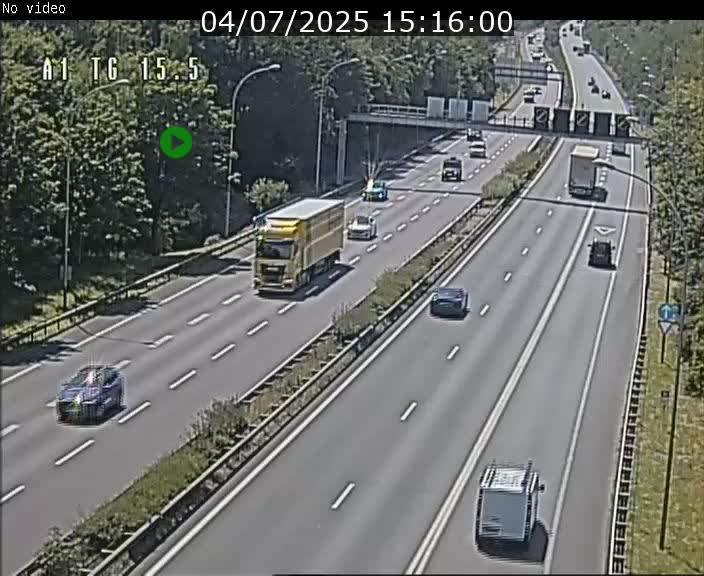 Traffic live webcam Luxembourg Munsbach - A1 direction Luxembourg - BK 15.5
