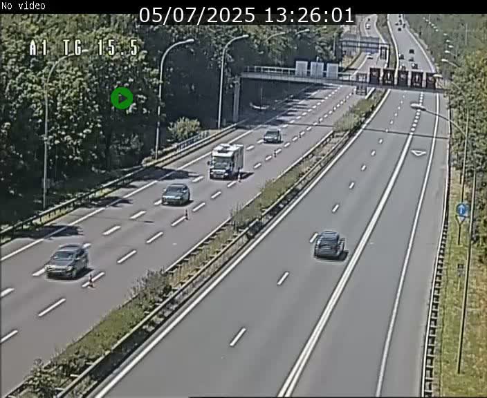 Traffic live webcam Luxembourg Munsbach - A1 direction Luxembourg - BK 15.5