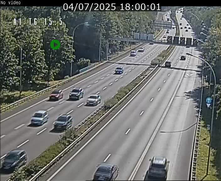 Traffic live webcam Luxembourg Munsbach - A1 direction Luxembourg - BK 15.5