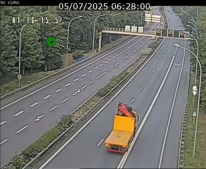 Traffic live webcam Luxembourg Munsbach - A1 direction Luxembourg - BK 15.5