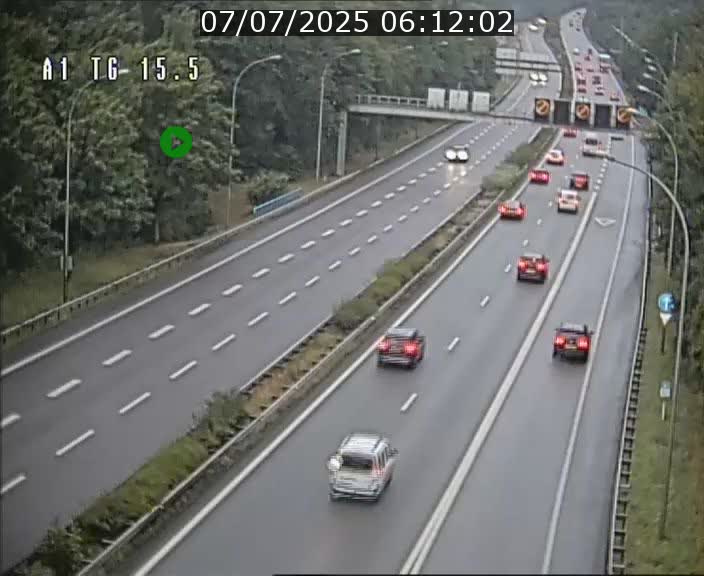 Traffic live webcam Luxembourg Munsbach - A1 direction Luxembourg - BK 15.5