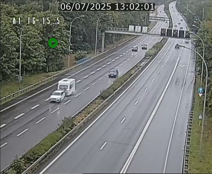 Traffic live webcam Luxembourg Munsbach - A1 direction Luxembourg - BK 15.5
