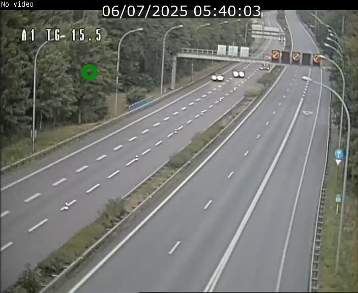 Traffic live webcam Luxembourg Munsbach - A1 direction Luxembourg - BK 15.5
