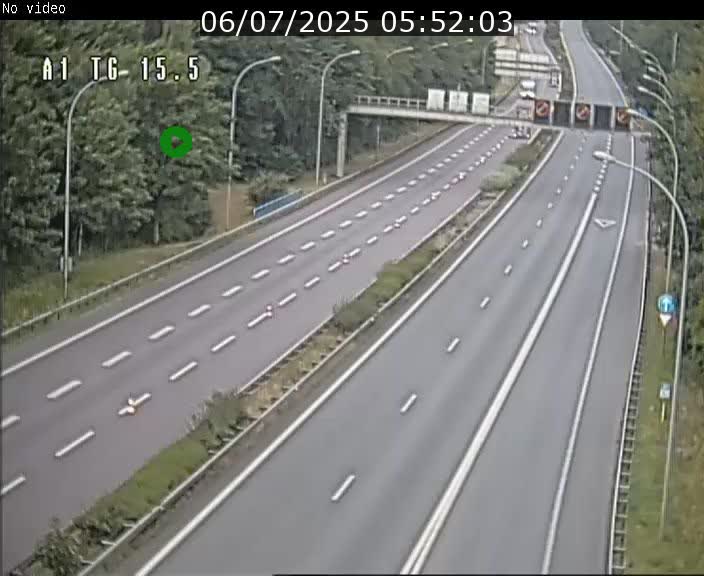 Traffic live webcam Luxembourg Munsbach - A1 direction Luxembourg - BK 15.5