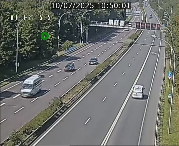 Traffic live webcam Luxembourg Munsbach - A1 direction Luxembourg - BK 15.5