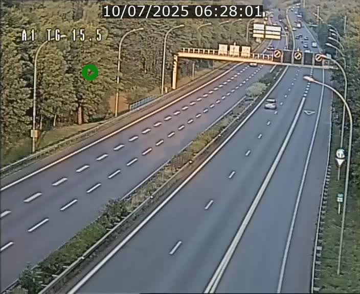Traffic live webcam Luxembourg Munsbach - A1 direction Luxembourg - BK 15.5