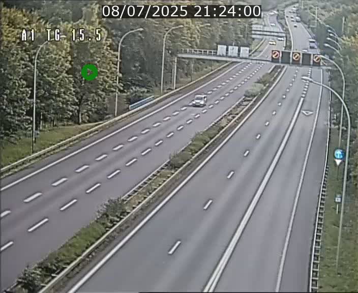 Traffic live webcam Luxembourg Munsbach - A1 direction Luxembourg - BK 15.5