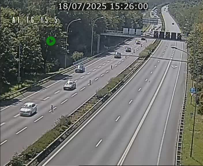 Traffic live webcam Luxembourg Munsbach - A1 direction Luxembourg - BK 15.5