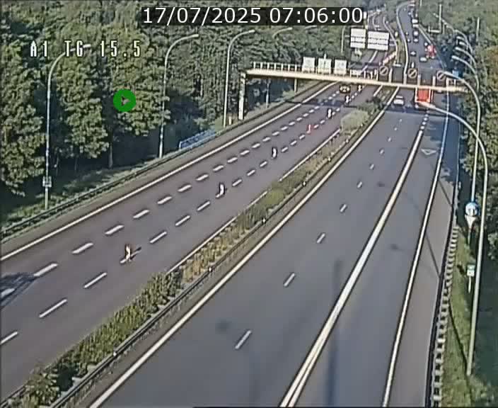 Traffic live webcam Luxembourg Munsbach - A1 direction Luxembourg - BK 15.5