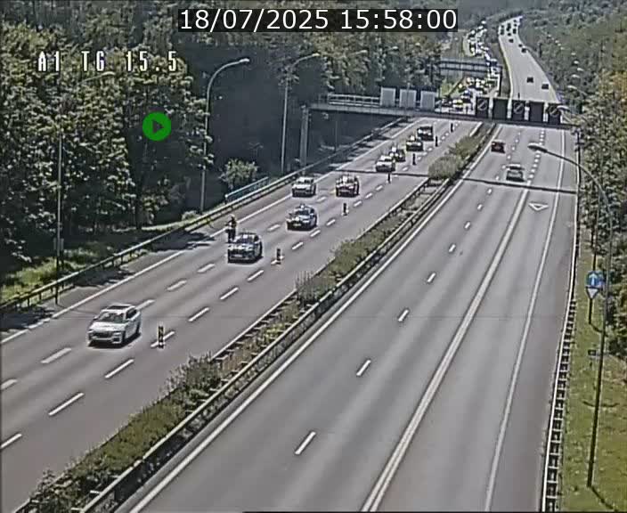 Traffic live webcam Luxembourg Munsbach - A1 direction Luxembourg - BK 15.5