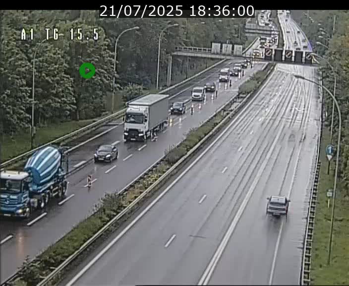 Traffic live webcam Luxembourg Munsbach - A1 direction Luxembourg - BK 15.5