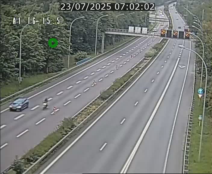Traffic live webcam Luxembourg Munsbach - A1 direction Luxembourg - BK 15.5