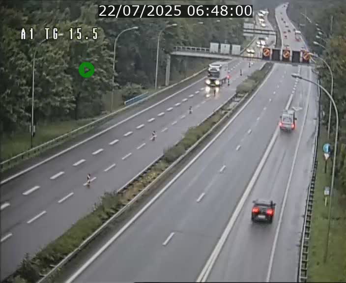 Traffic live webcam Luxembourg Munsbach - A1 direction Luxembourg - BK 15.5