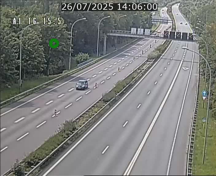 Traffic live webcam Luxembourg Munsbach - A1 direction Luxembourg - BK 15.5