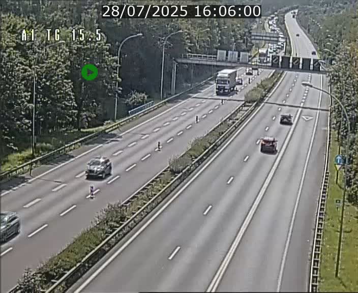 Traffic live webcam Luxembourg Munsbach - A1 direction Luxembourg - BK 15.5
