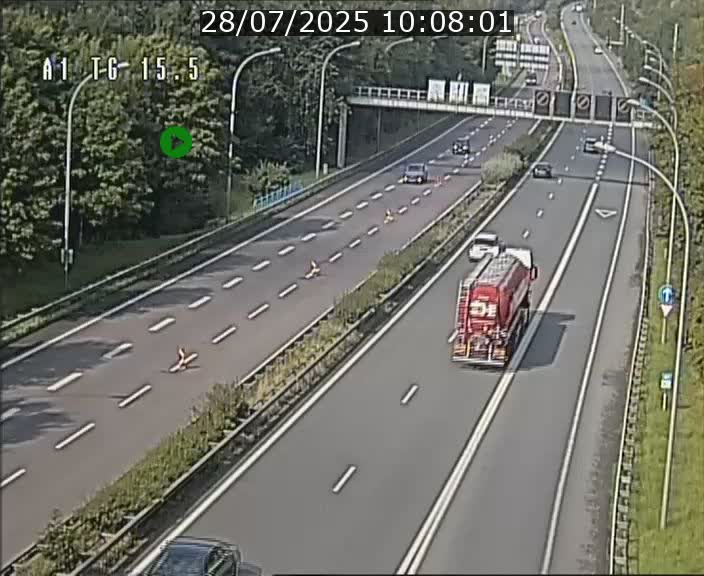 Traffic live webcam Luxembourg Munsbach - A1 direction Luxembourg - BK 15.5