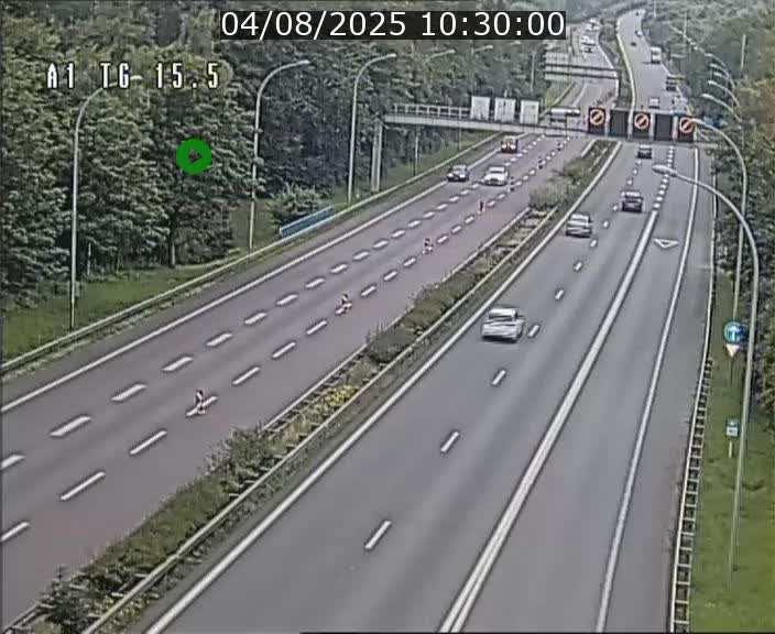 Traffic live webcam Luxembourg Munsbach - A1 direction Luxembourg - BK 15.5