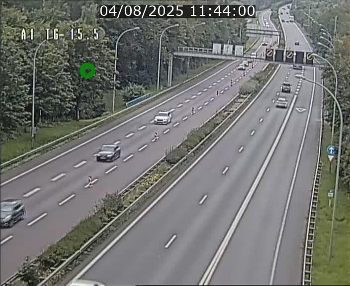 Traffic live webcam Luxembourg Munsbach - A1 direction Luxembourg - BK 15.5